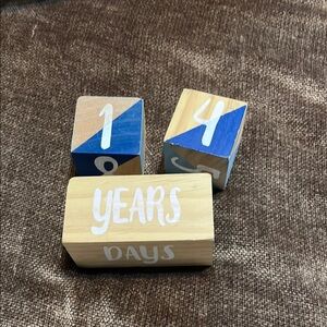 Wooden Milestone Blocks for Kids